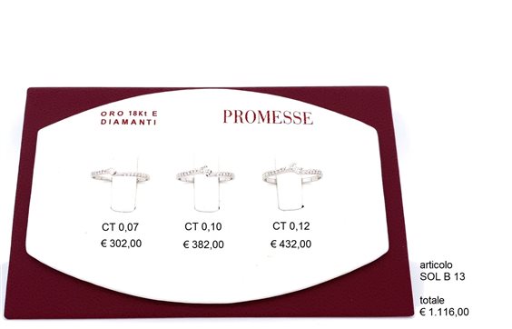 Anello Promesse Donna in Oro bianco SOLB1307 - SOLB1307